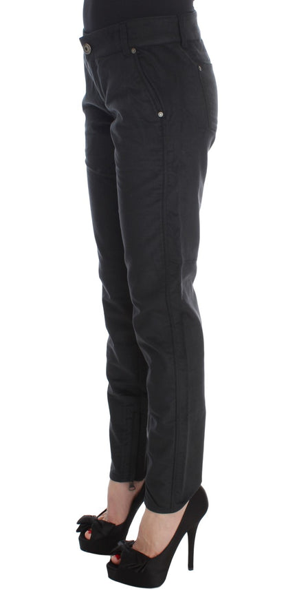 Ermanno Scervino Chic Чорні стандартні штани