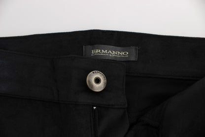Ermanno Scervino Chic Чорні стандартні штани